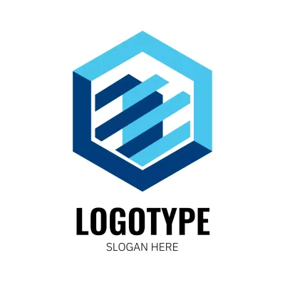 Blue Geometric Corporate Branding Advertisement