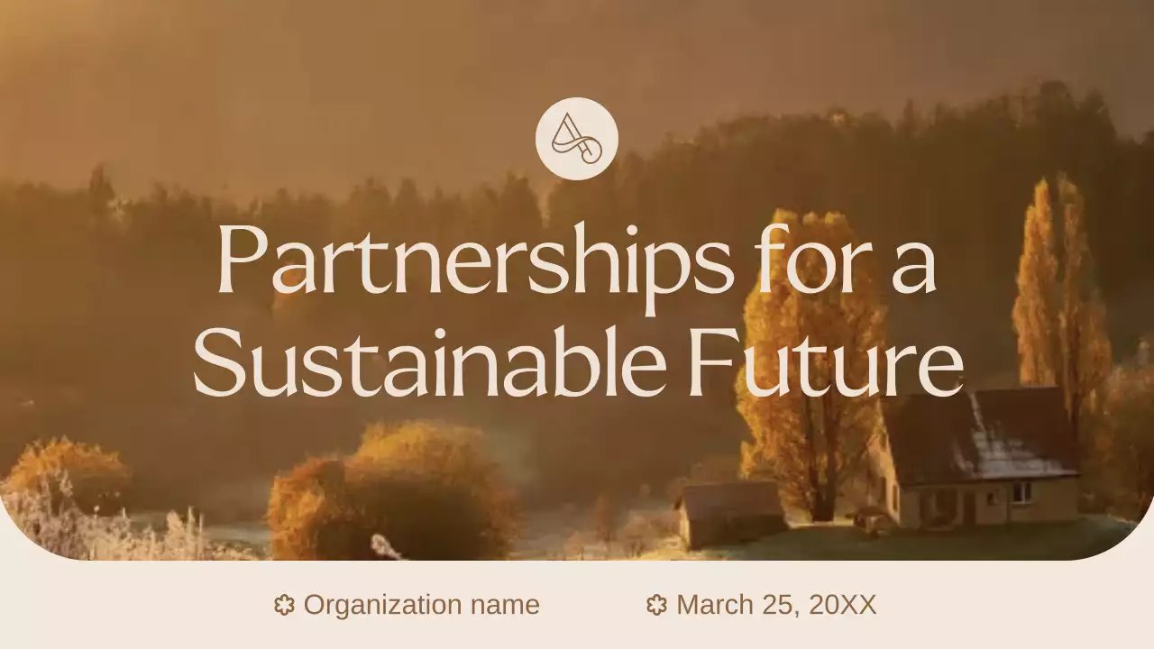 Beige Elegant Sustainability Presentation