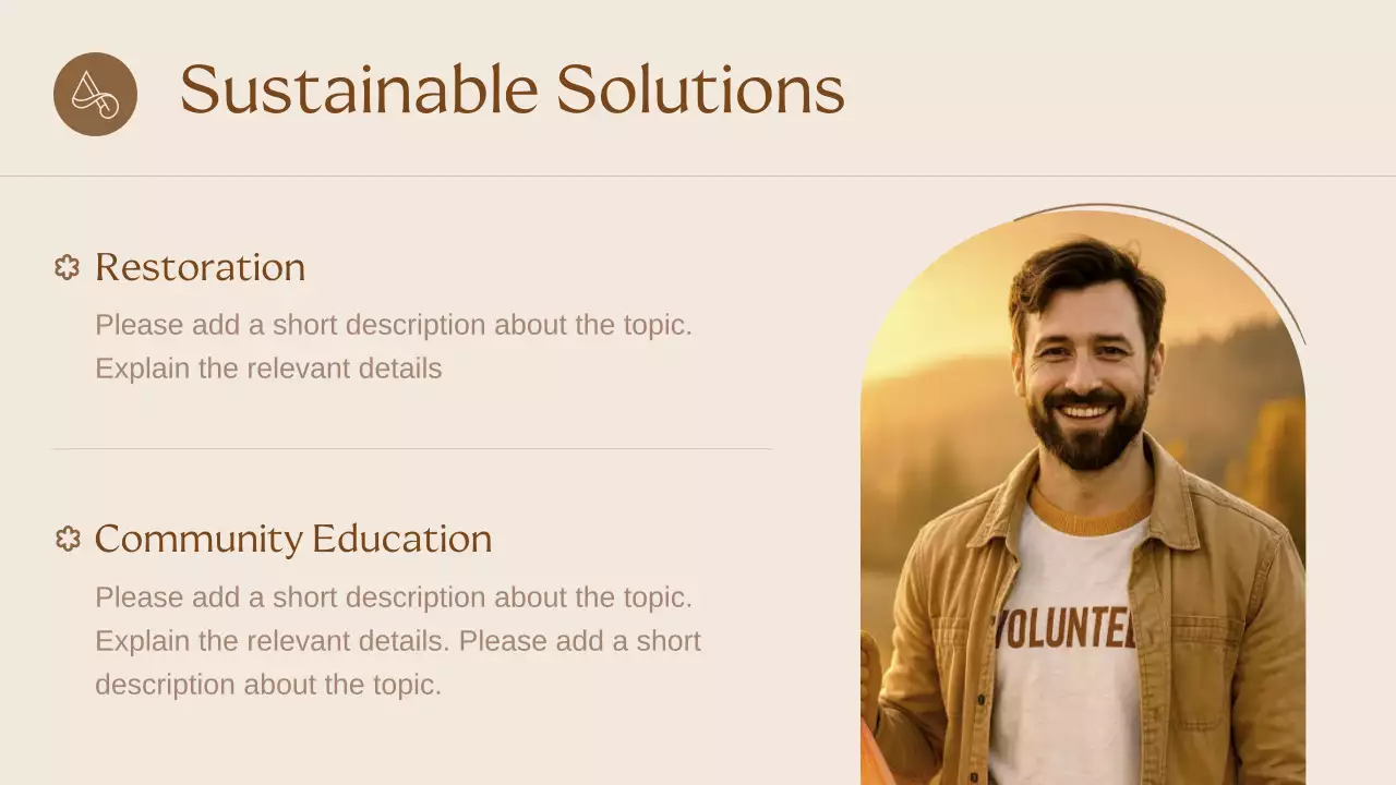 Beige Elegant Sustainability Presentation