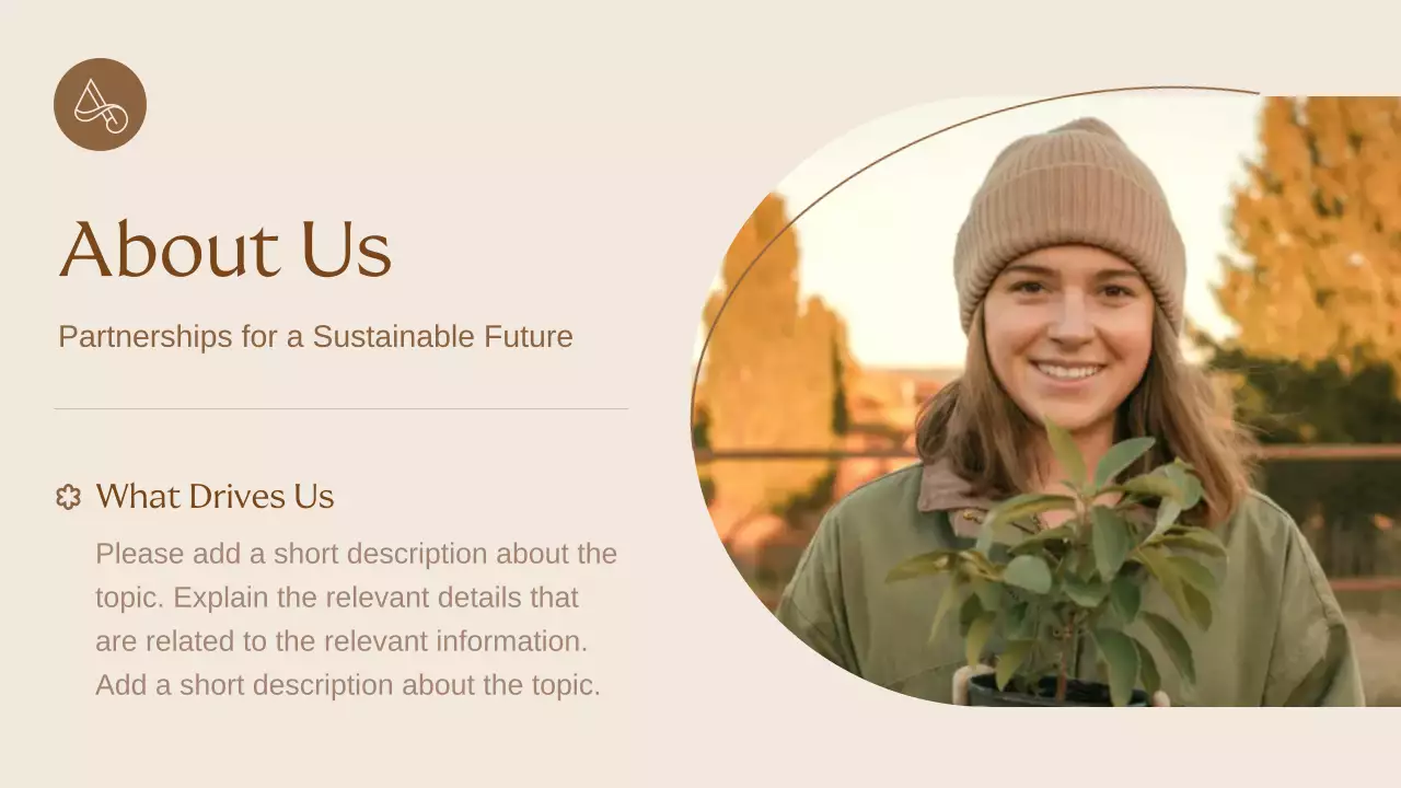 Beige Elegant Sustainability Presentation