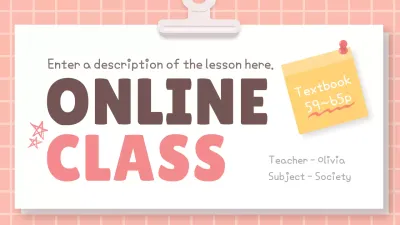 Pink Illustration Online Class