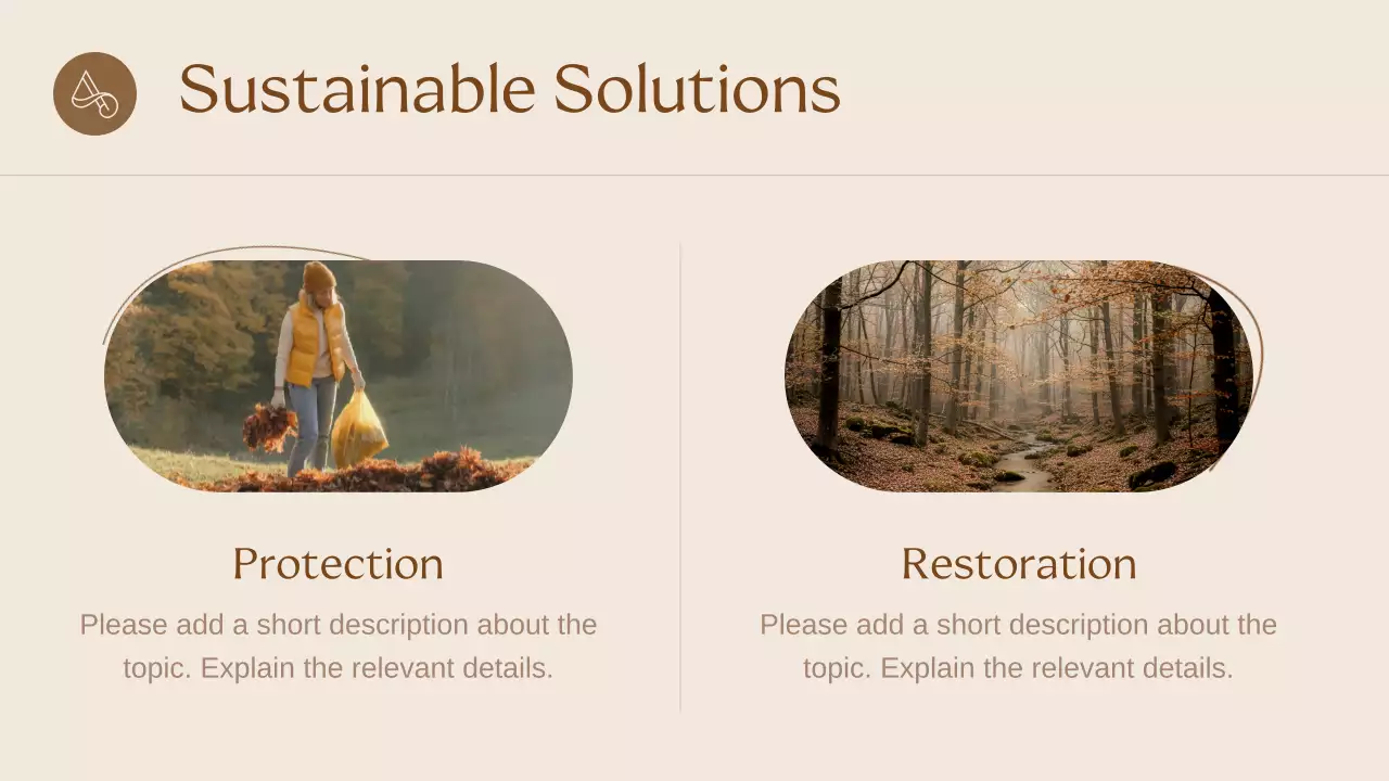 Beige Elegant Sustainability Presentation