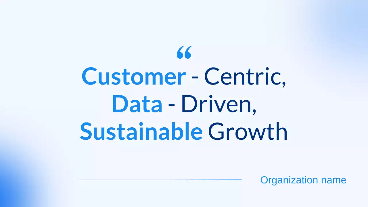 Blue Modern Sales Presentation