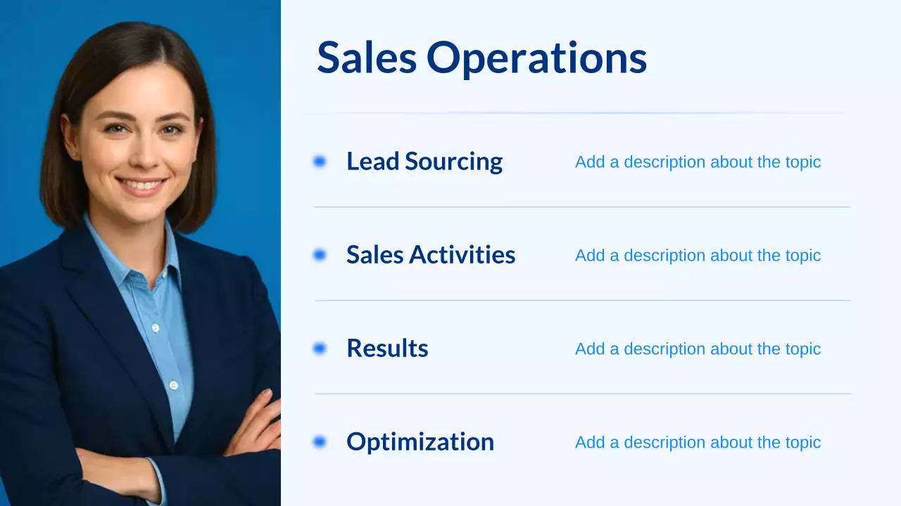 Blue Modern Sales Presentation