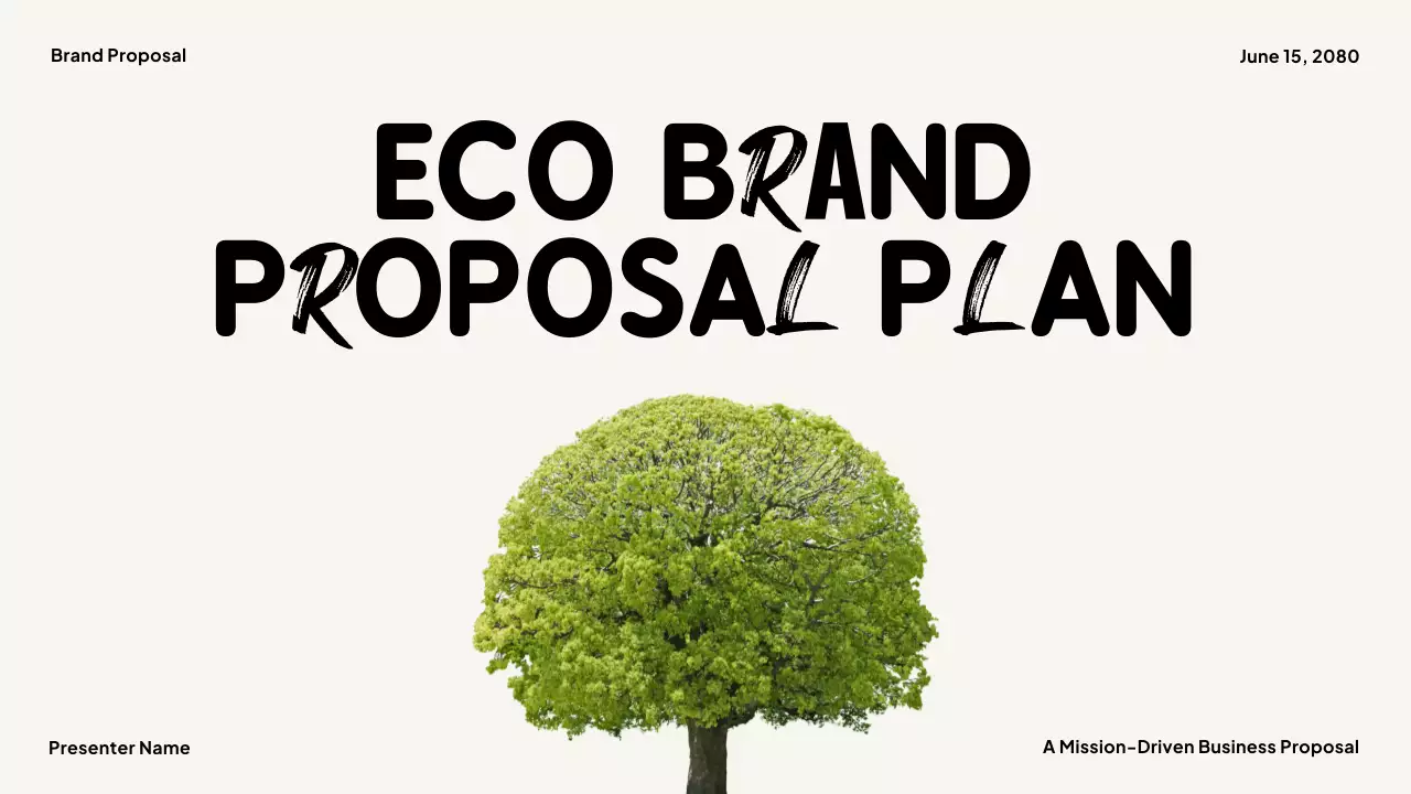 Beige Modern Eco Business Presentation