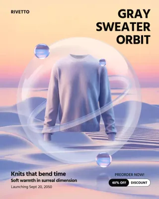 Grey Modern Fashion Promotion Instagram Post