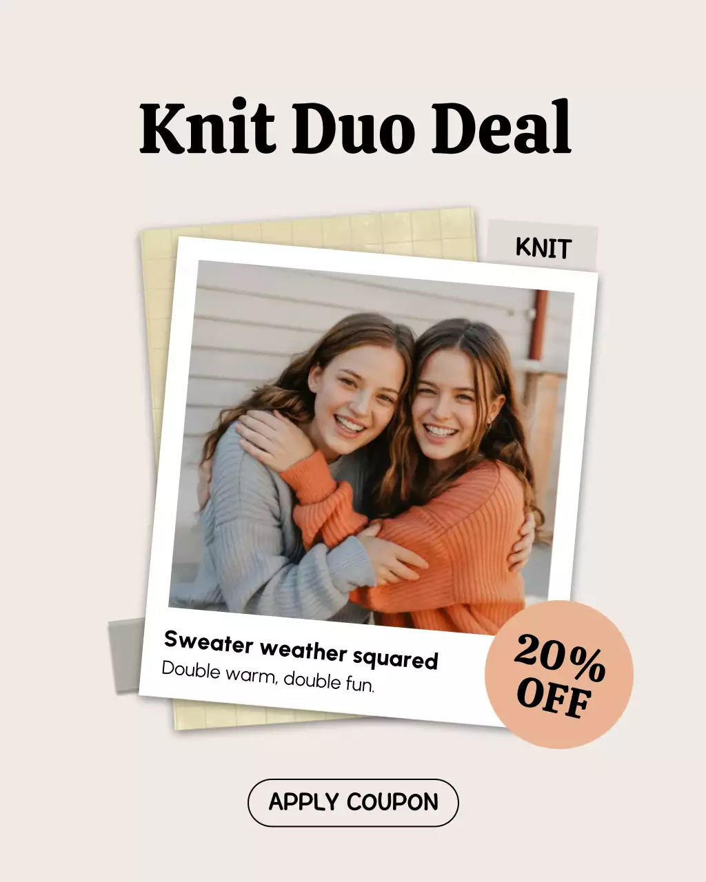 Beige Modern Fashion Promotion Instagram Post