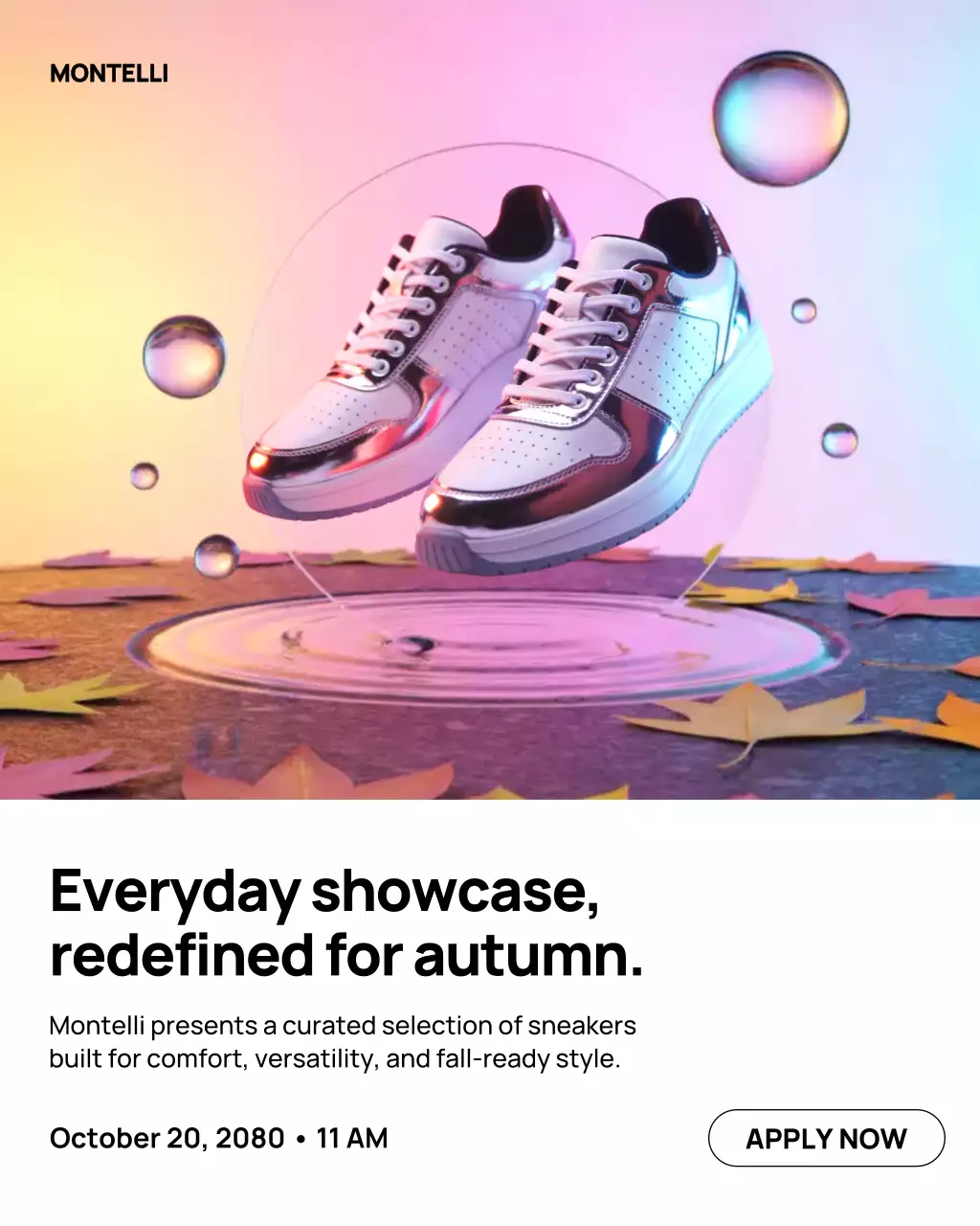Rainbow Modern Sneaker Event Instagram Post