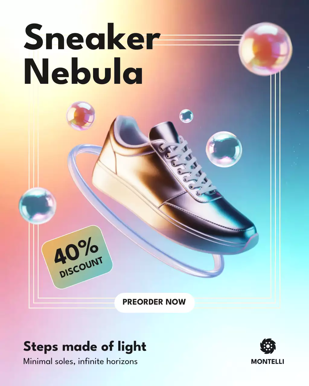 Colourful Modern Sneaker Promotion Instagram Post