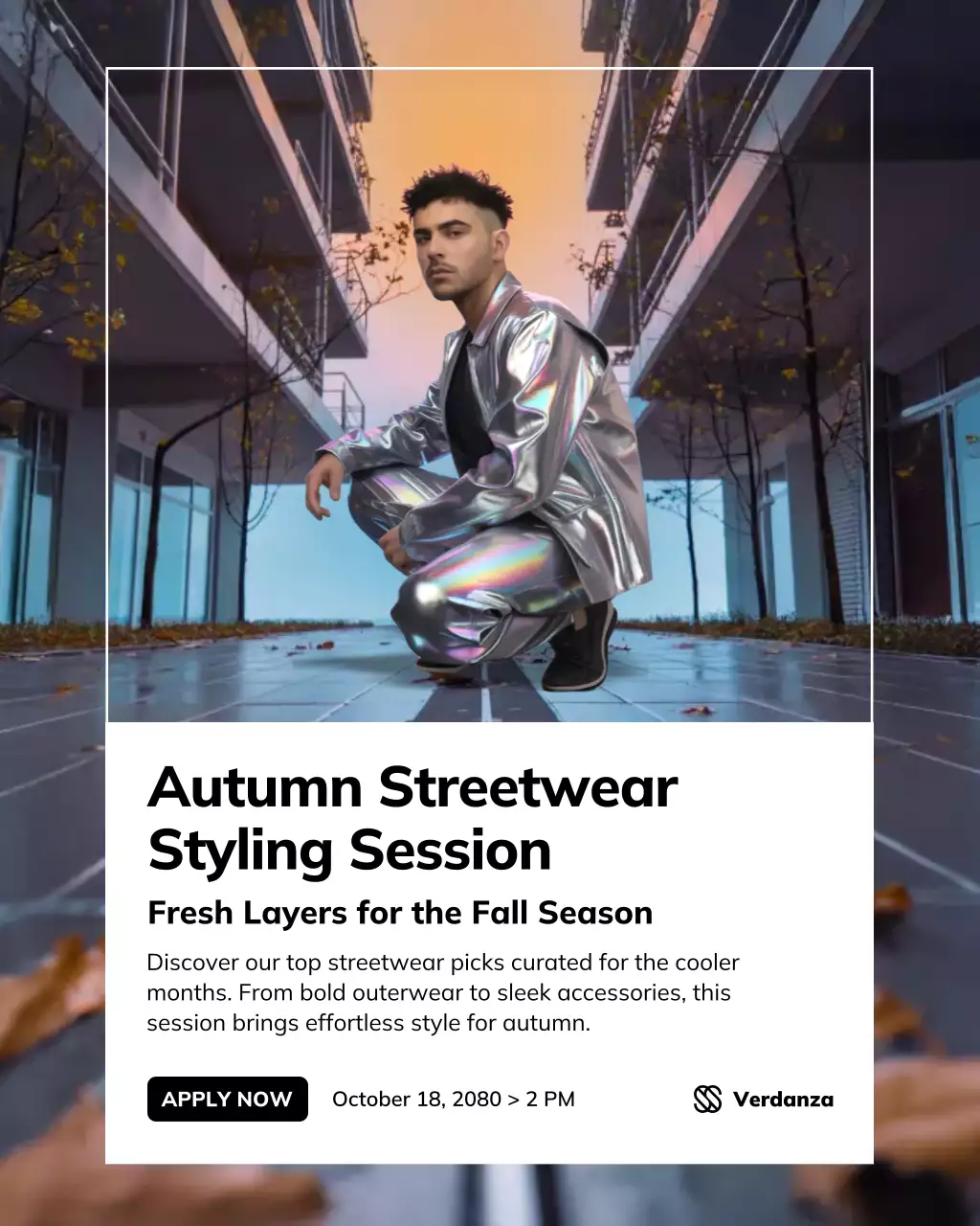 Silver Futuristic Streetwear Event Instagram Post