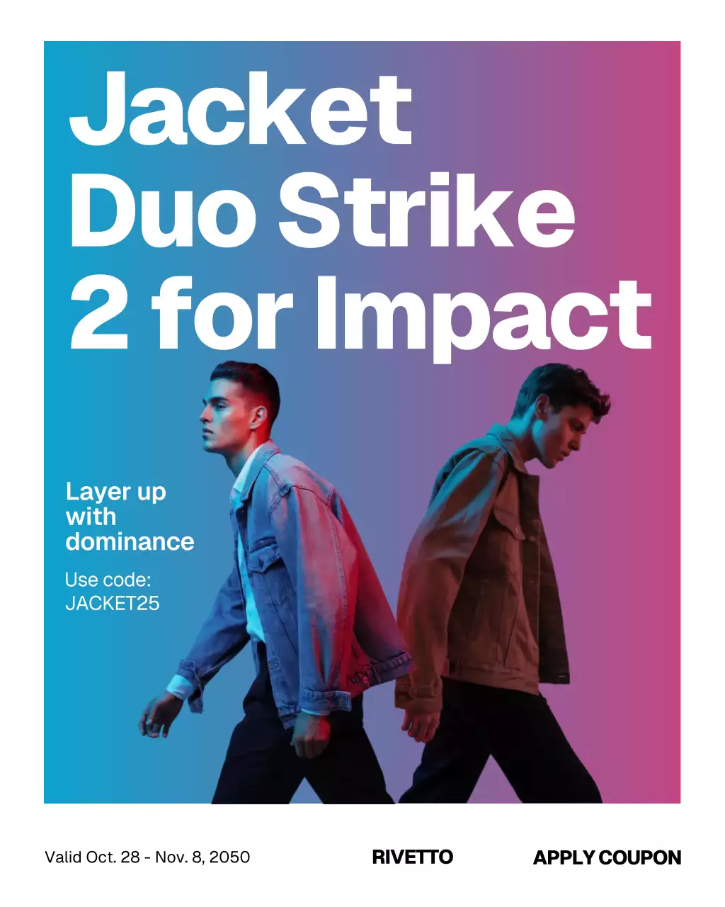 Blue Trendy Fashion Promotion Instagram Post