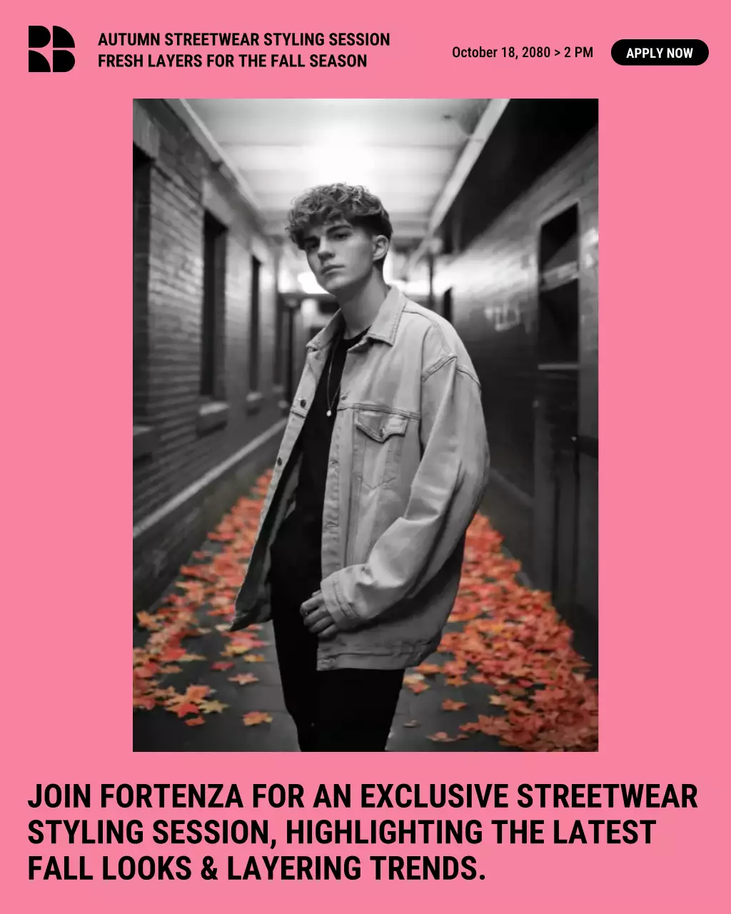 Pink Modern Streetwear Event Promotion Instagram Post