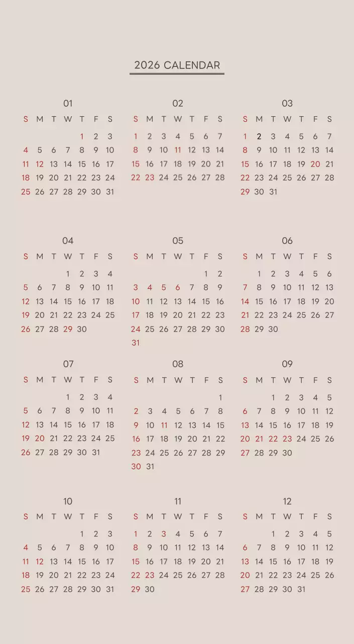 ベージュとグリーンのかわいい2025年の子犬卓上カレンダー