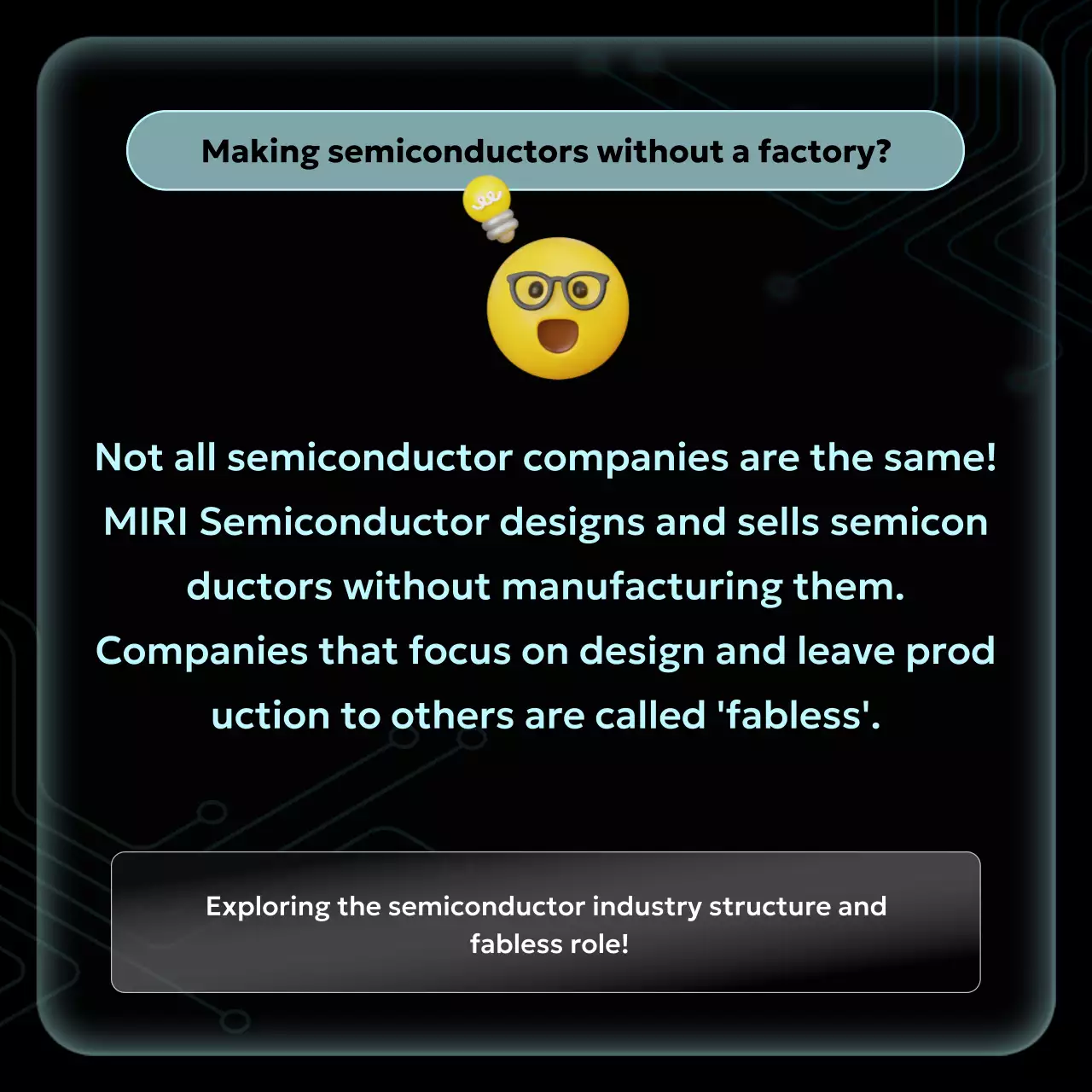 black modern semiconductor information