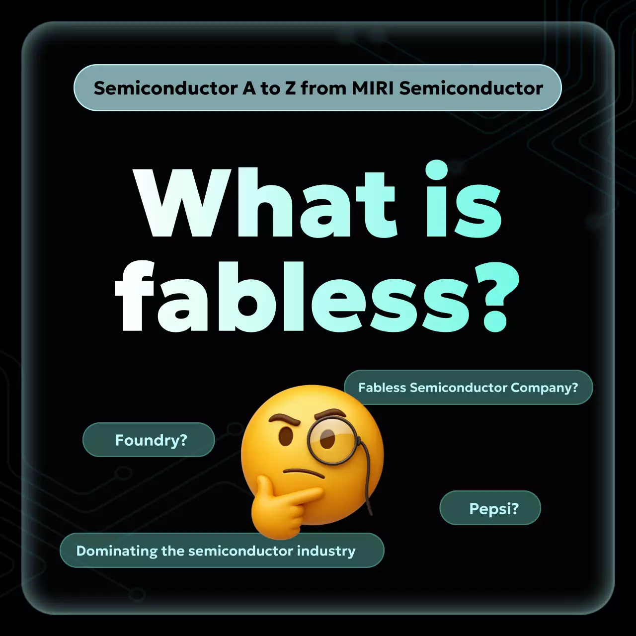 black modern semiconductor information