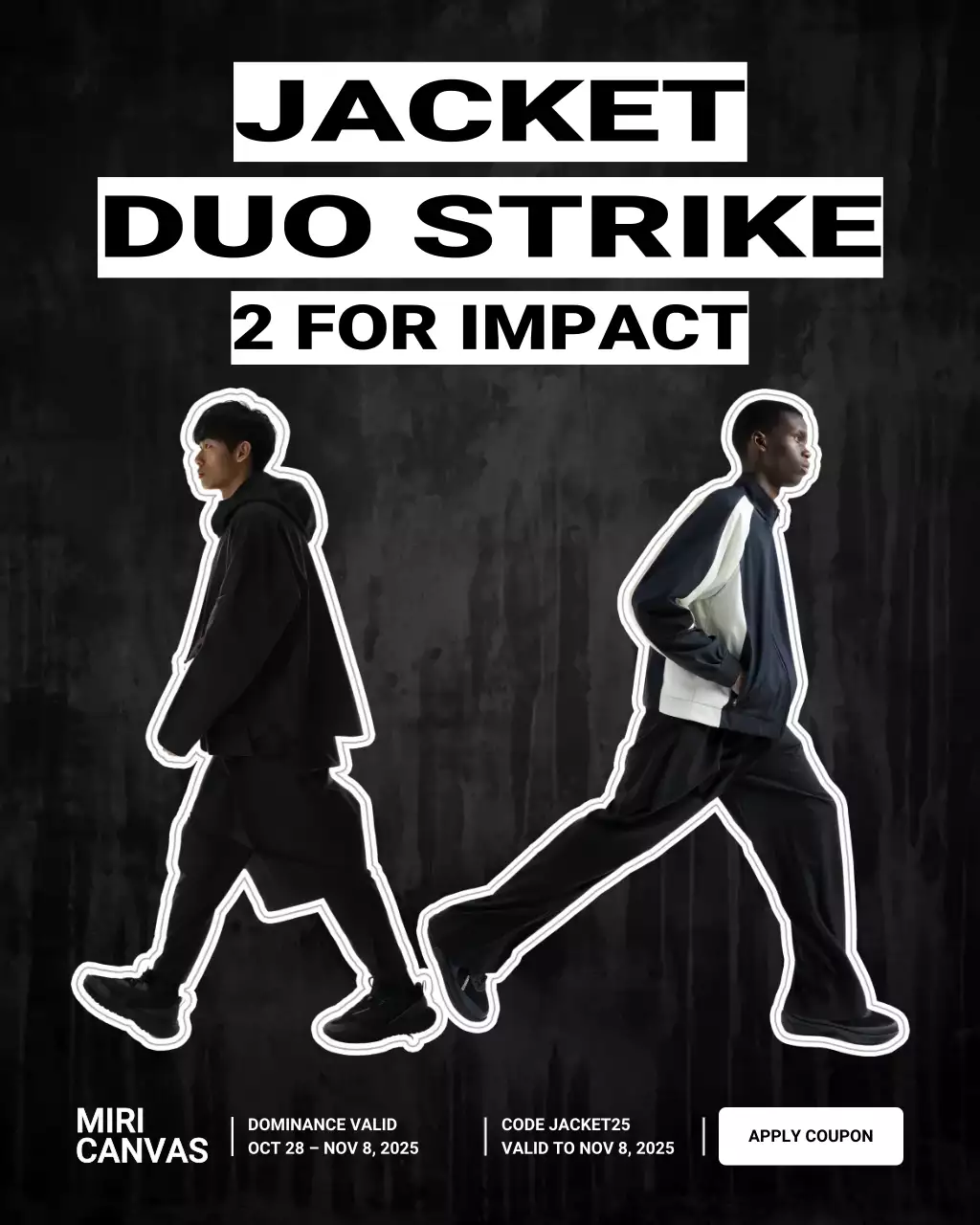 Black Modern Fashion Promotion Instagram Post