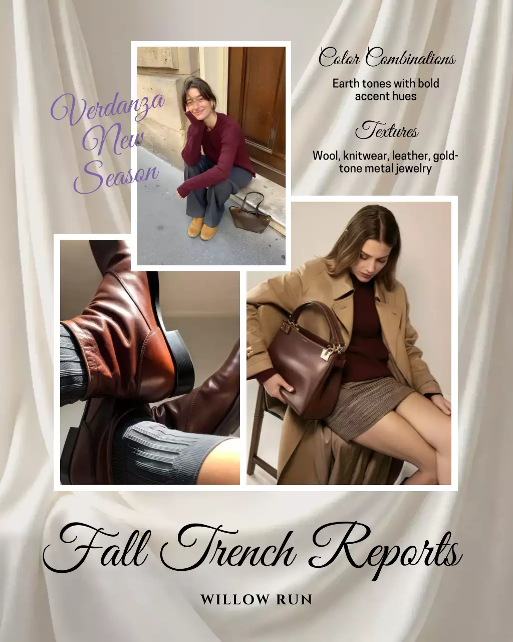 Beige Modern Fashion Report