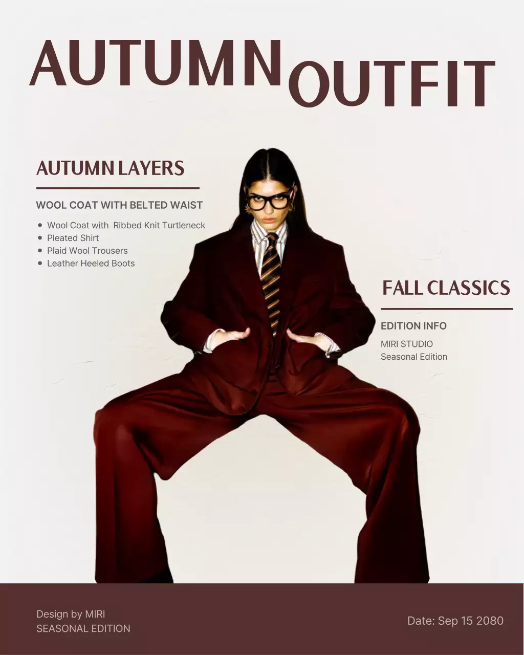 Maroon Modern Fashion Promotion