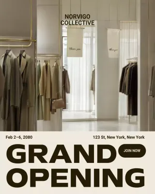 Beige Modern Fashion Promotion Instagram Post