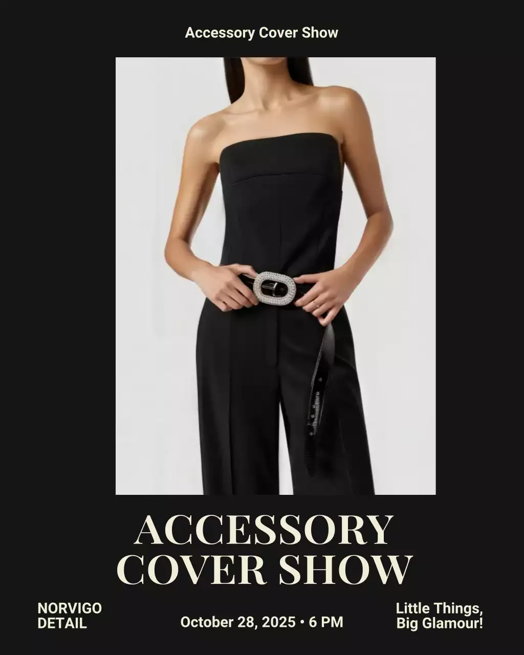 Black Elegant Fashion Event Instagram Post