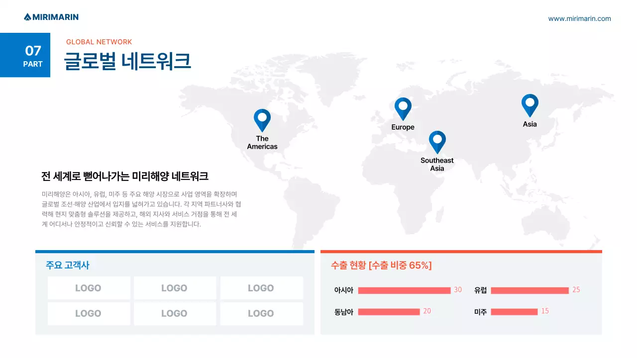 파랑 모던 해운업 홍보