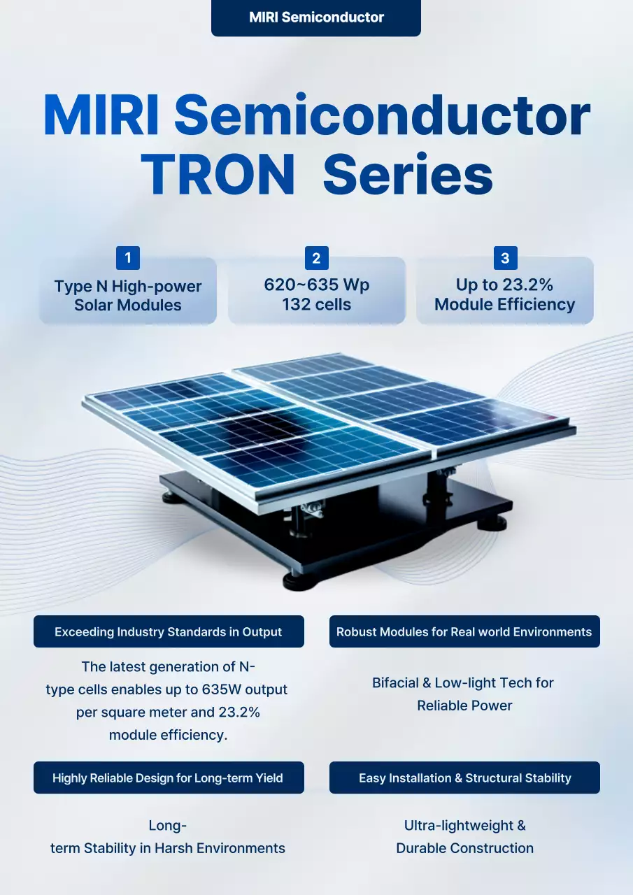 blue modern solar promotion