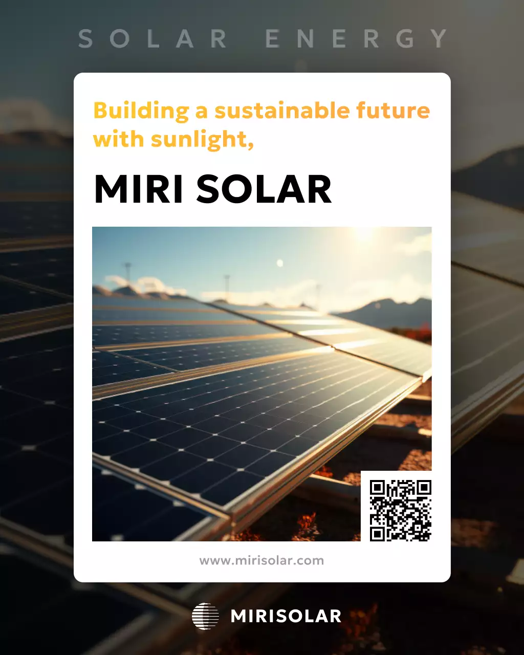 blue modern solar promotion