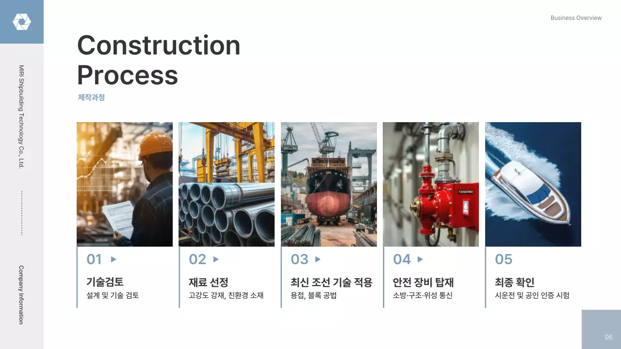 하늘색 깔끔 보고서 정보 전달