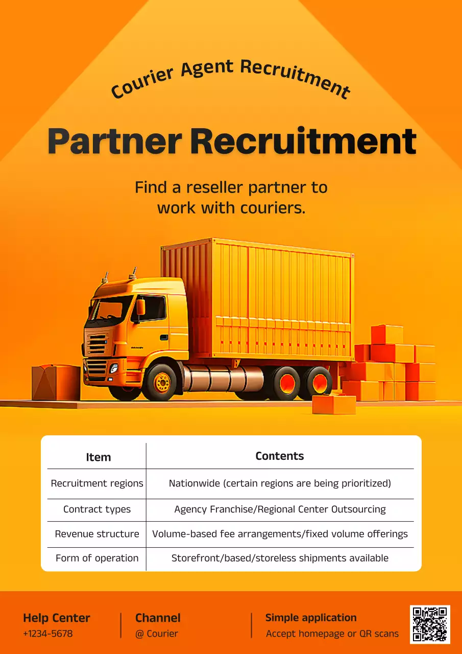 Rekrutmen Agensi Mitra Orange Modern Courier