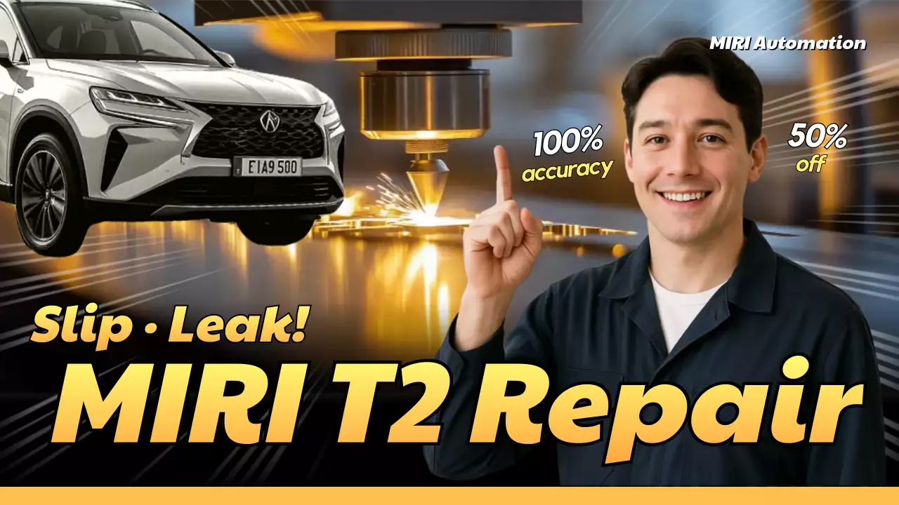 Anúncio de reparo de carro moderno laranja