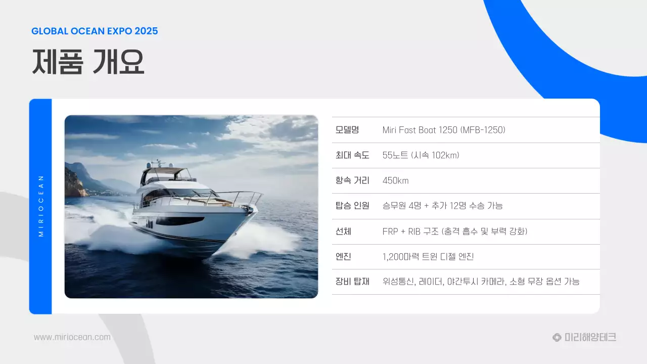 파랑 모던 해양기술 광고