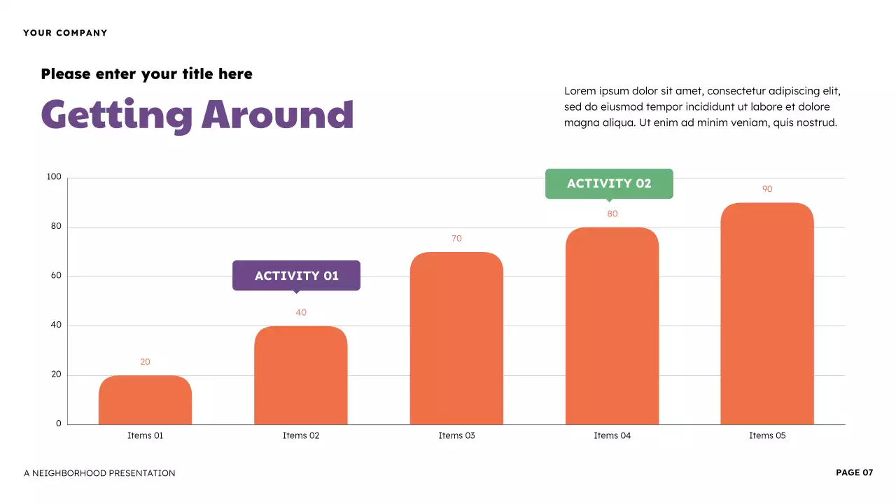 Orange and Purple Illustrative Neighborhood Presentation