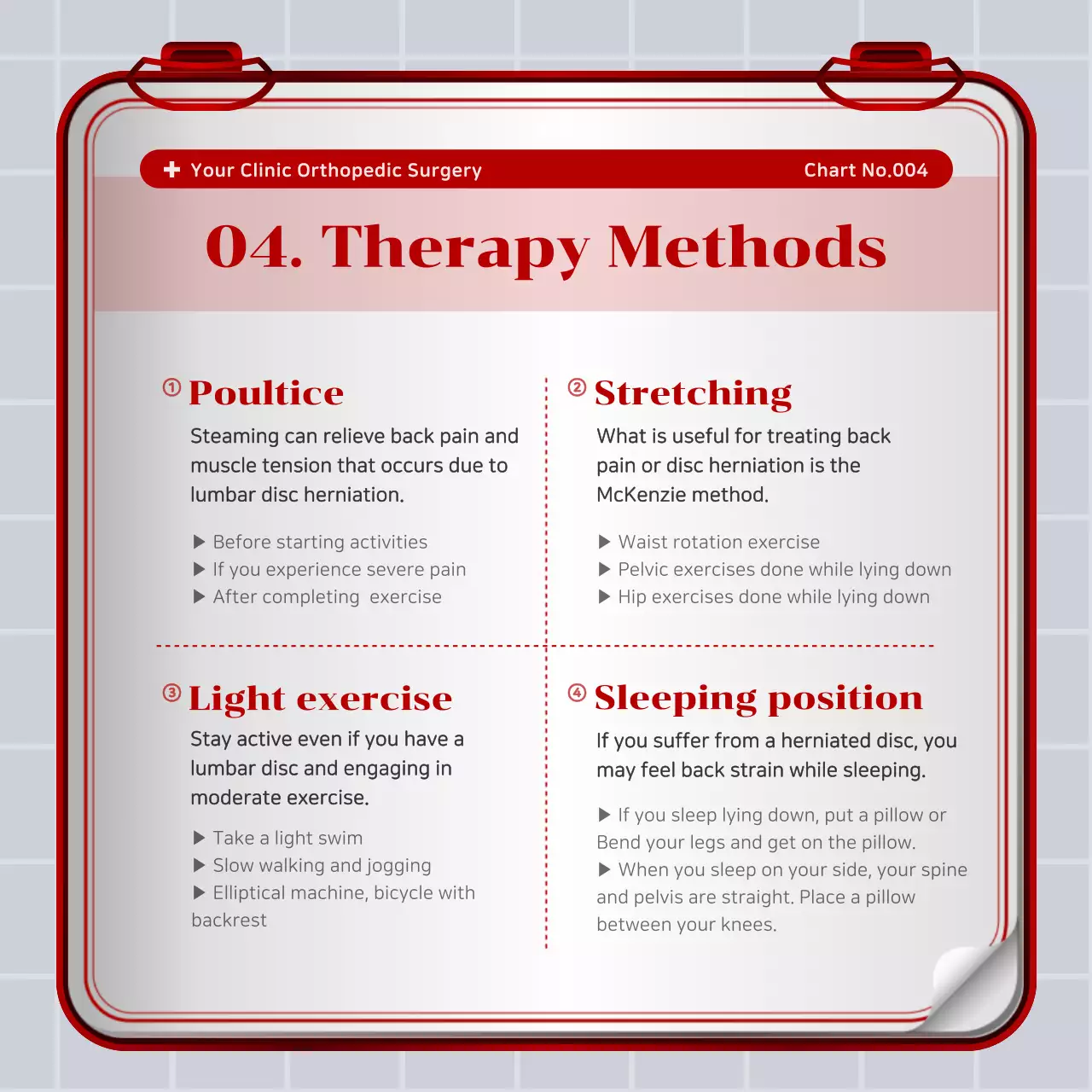 Red Professional Spine Guide Instagram Carousel