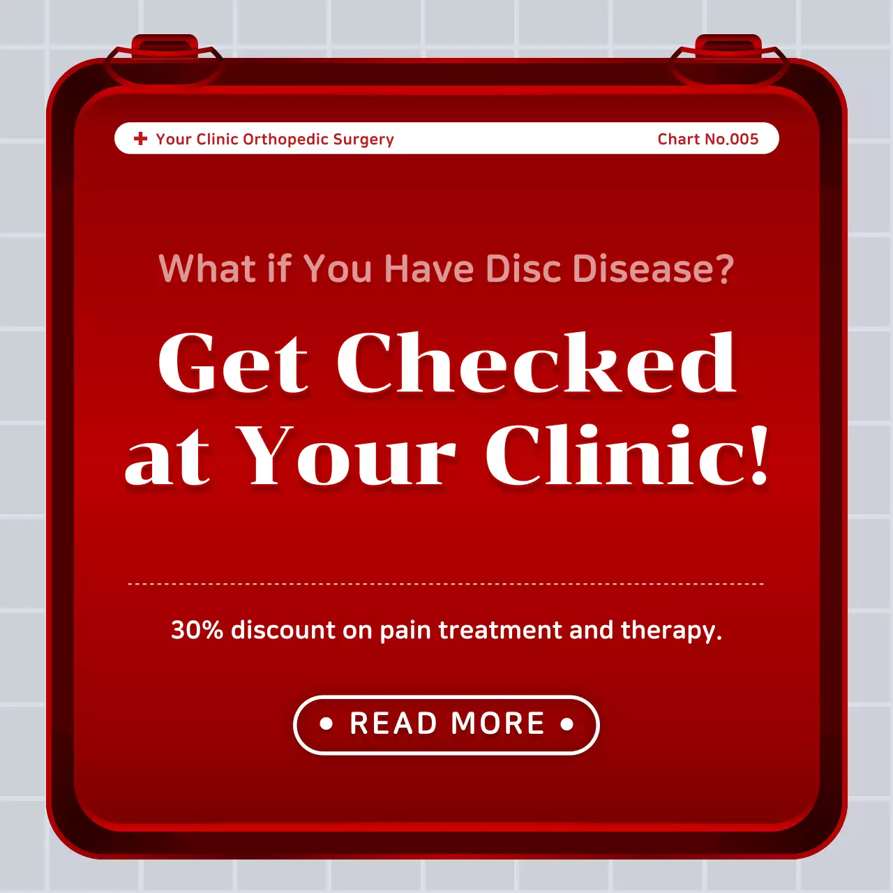 Red Professional Spine Guide Instagram Carousel