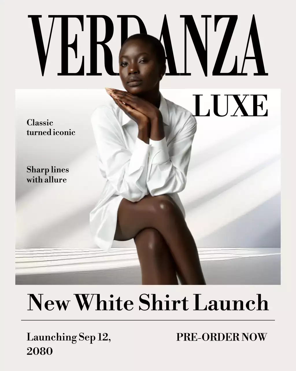 White Elegant Fashion Advertisement Instagram Post