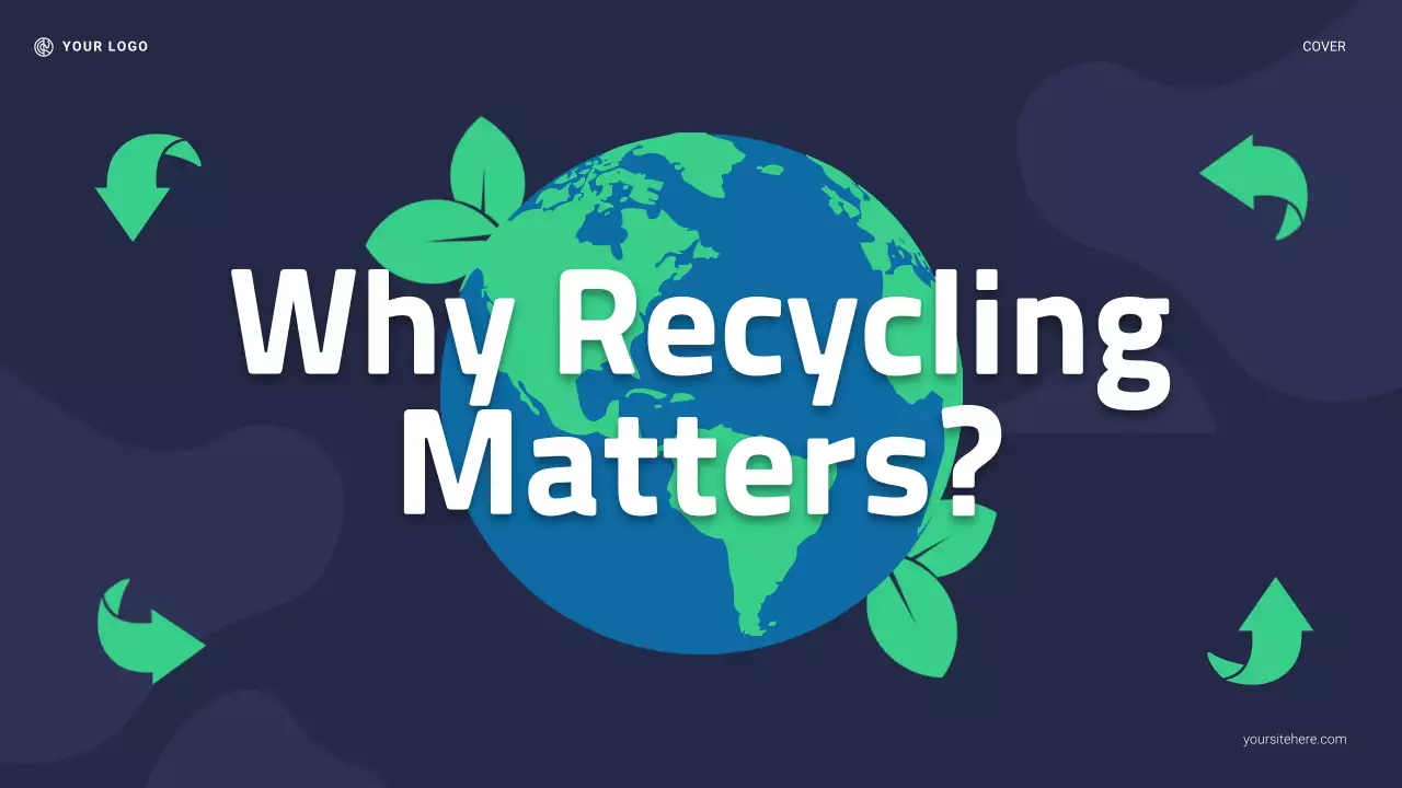 Navy and Green Modern Recycling Lecture Presentation