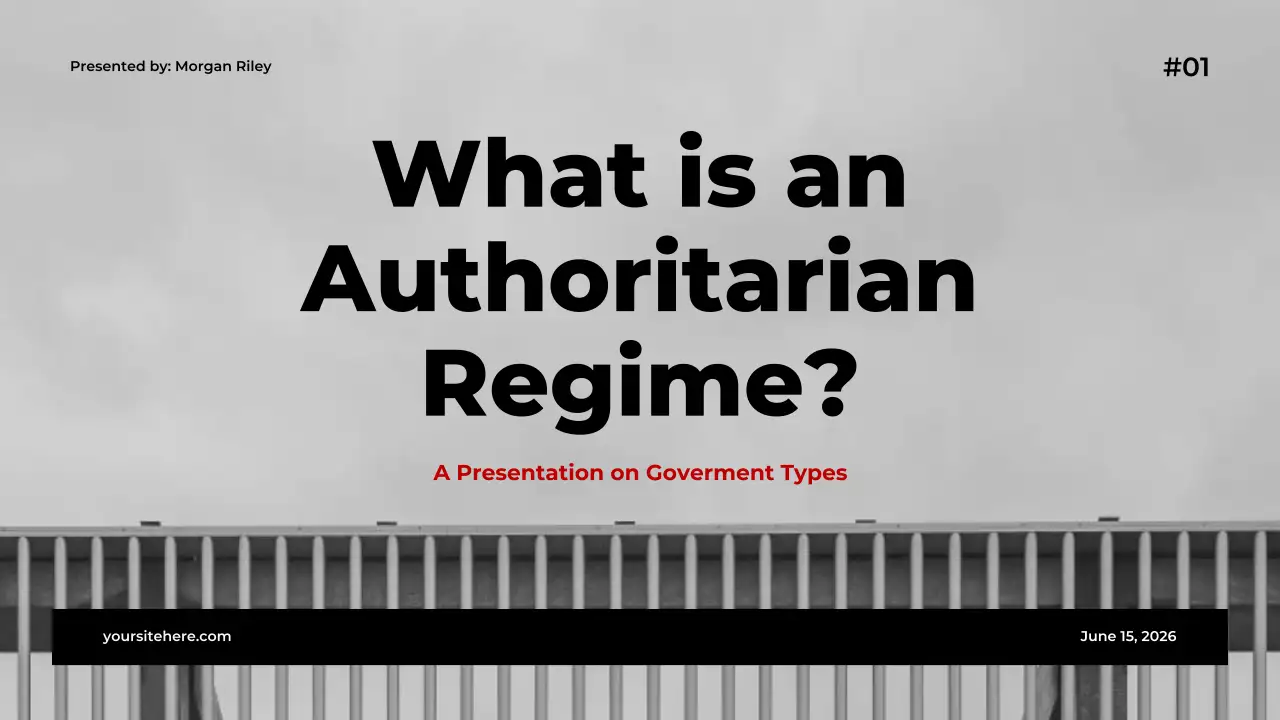 Grey Modern Government Lecture Presentation