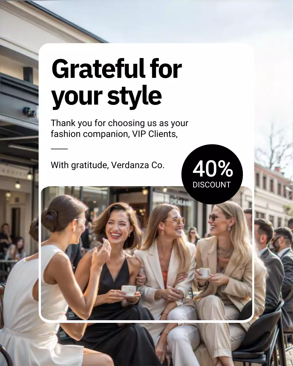 Beige Modern Fashion Promotion Instagram Post