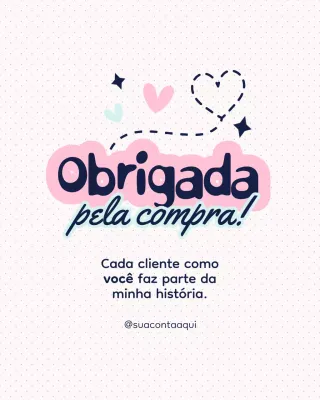 Cartão de agradecimento moderno rosa no Instagram