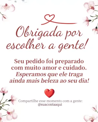 Postagem no Instagram com cartão de gratidão elegante rosa