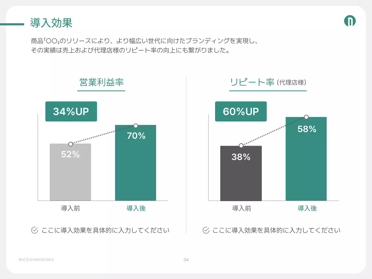緑 シンプル ビジネス 提案書 プレゼンテーション