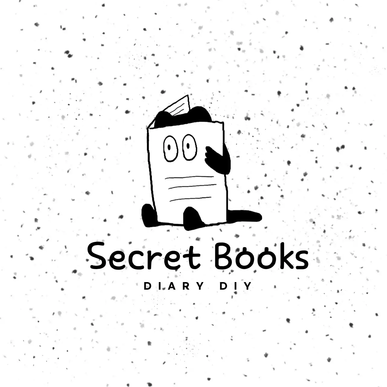 흑백 심플 다이어리 문구 홍보