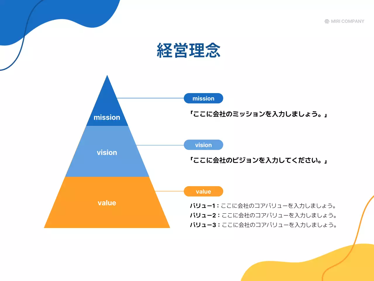 青 シンプル 採用 説明会 プレゼンテーション