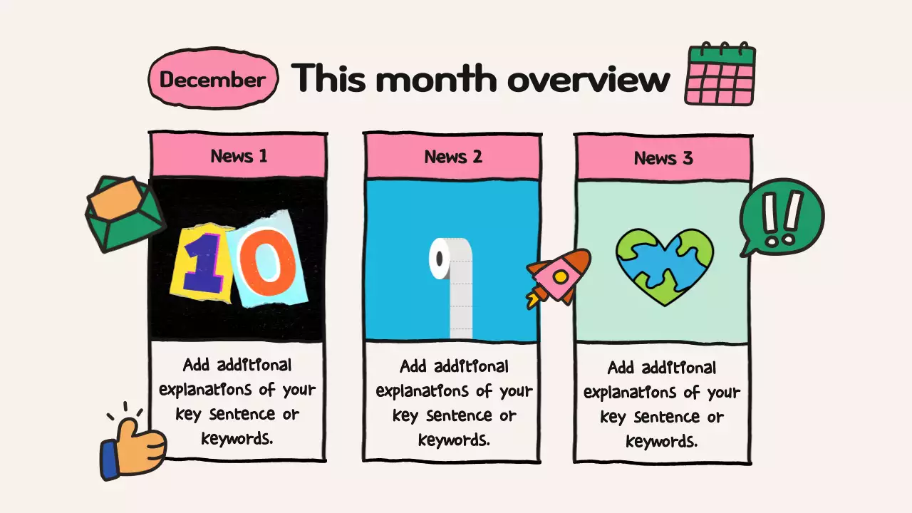 Yellow Playful 회사 뉴스레터 프레젠테이션