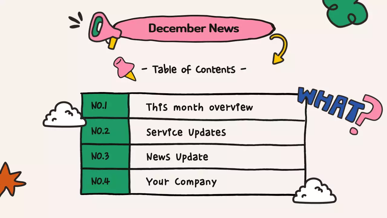 Yellow Playful 회사 뉴스레터 프레젠테이션