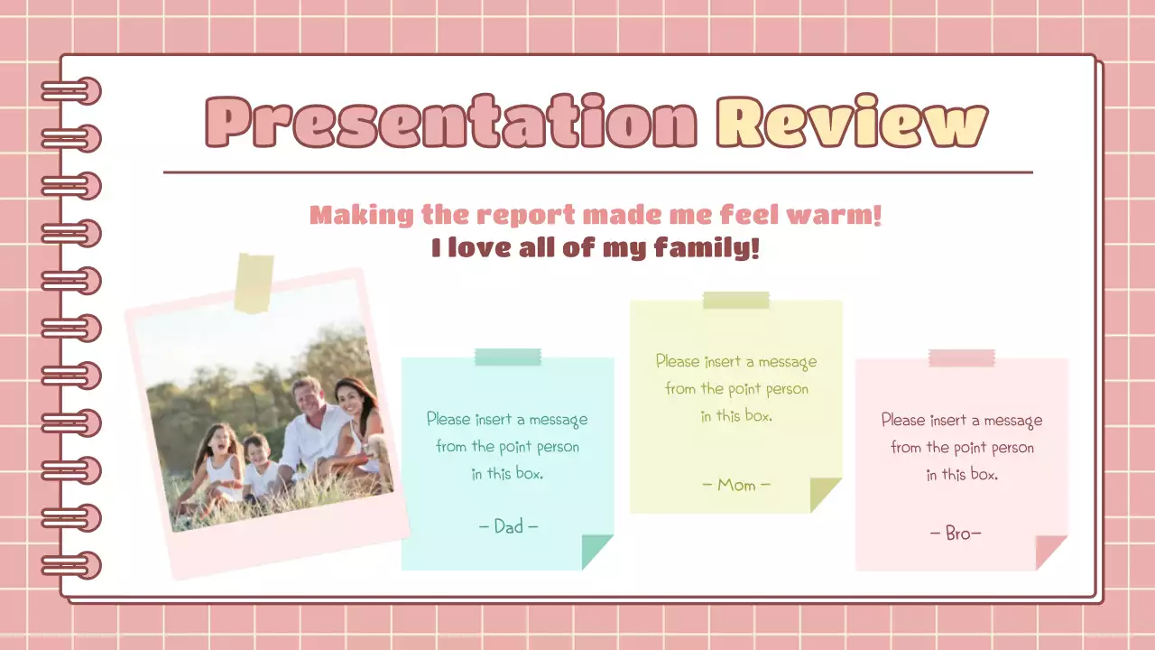 Pink Simple Family Storybook Presentation