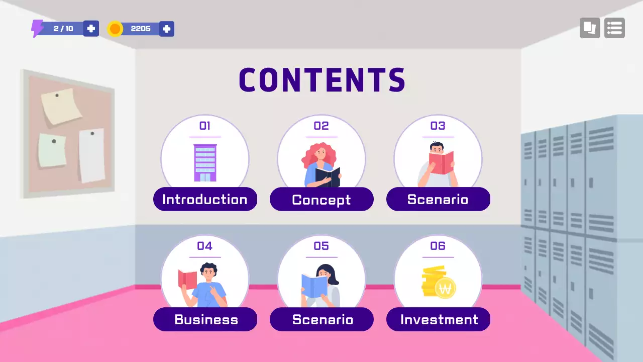 Purple Modern Investor Plan Document Presentation