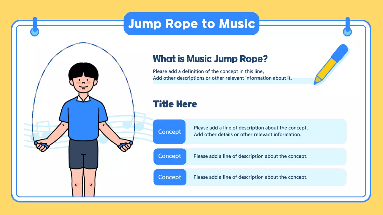 Blue Simple Pe Class Guide Presentation