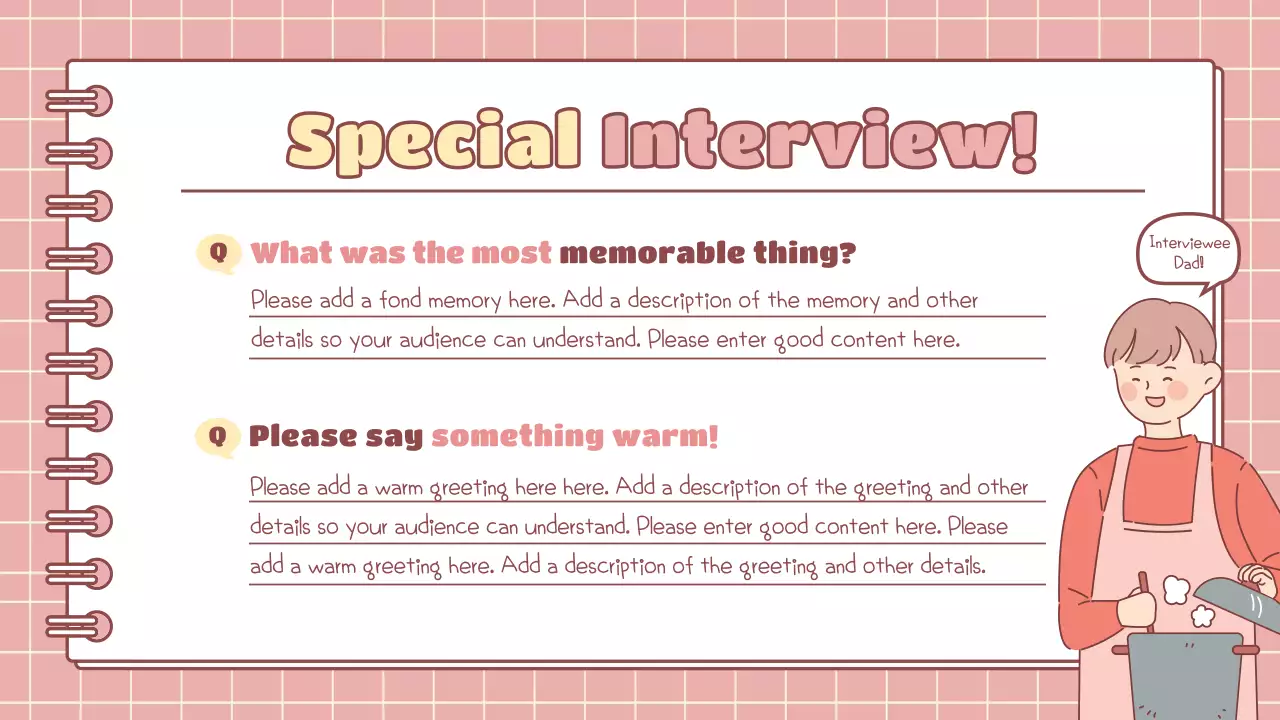 Pink Simple Family Storybook Presentation