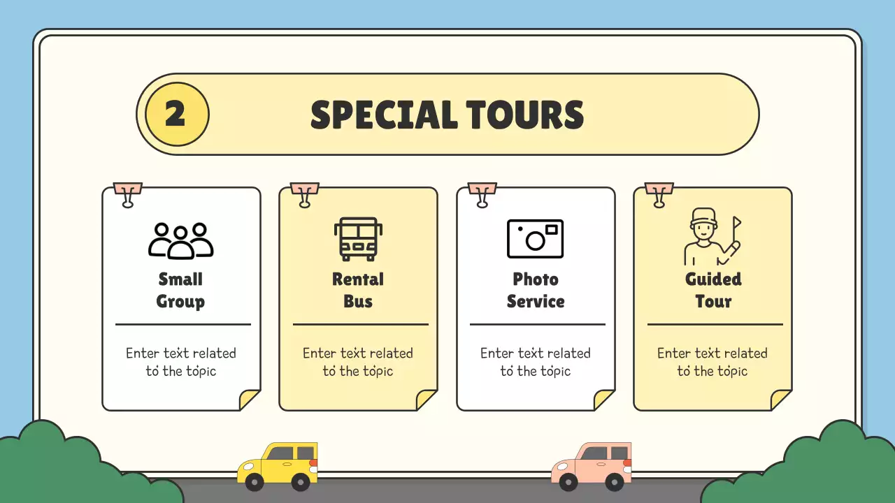 블루 심플 시티 가이드 프레젠테이션